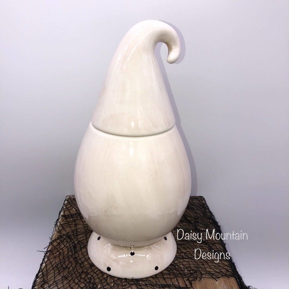 RARE discontinued Johanna Parker Ghost Boo ceramic container - Picture 3 of 5